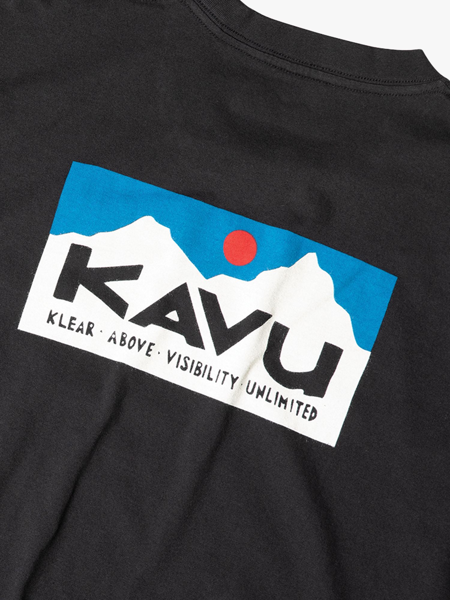 KAVU Klear Above Etch Art Organic Cotton T-Shirt, Black, XL