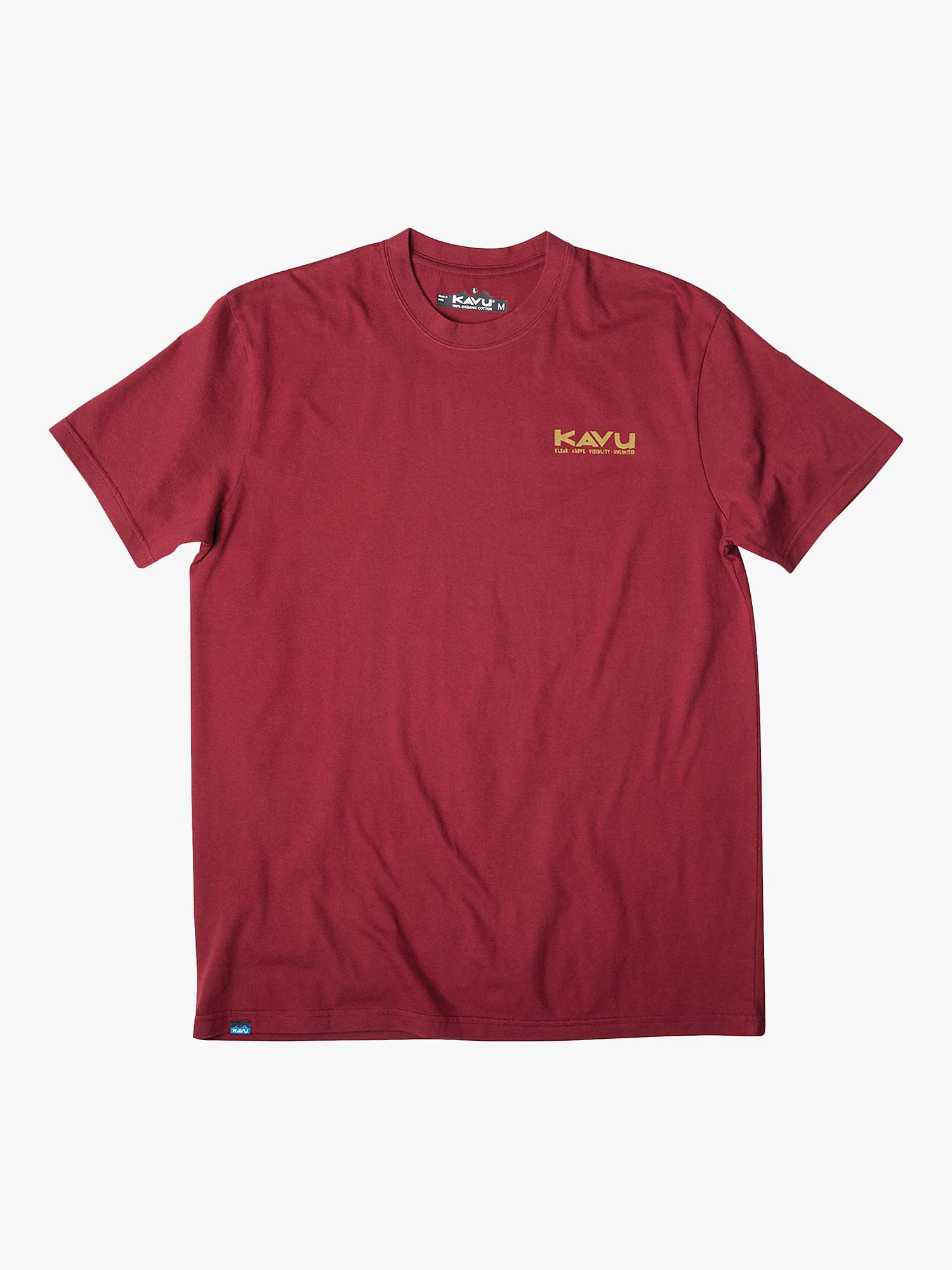 Buy KAVU Doddle Days Organic Cotton Short Sleeve T-Shirt, Port Online at johnlewis.com