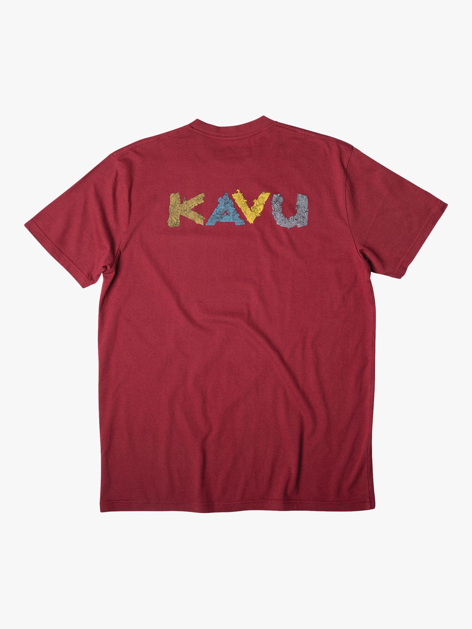 KAVU Doddle Days Organic Cotton Short Sleeve T-Shirt, Port, M