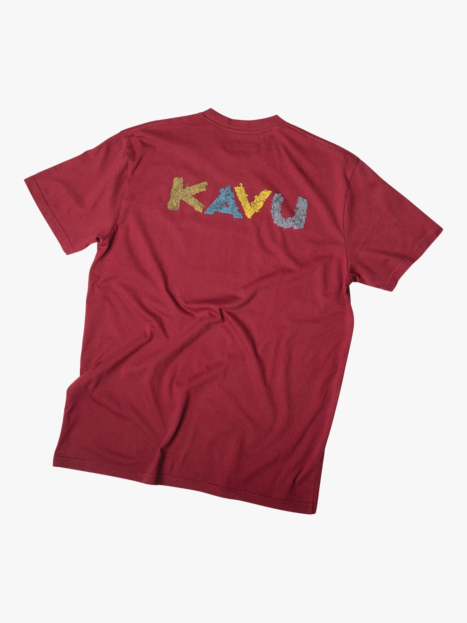 KAVU Doddle Days Organic Cotton Short Sleeve T-Shirt, Port, M