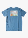 KAVU Post Out T-Shirt, Steel Blue