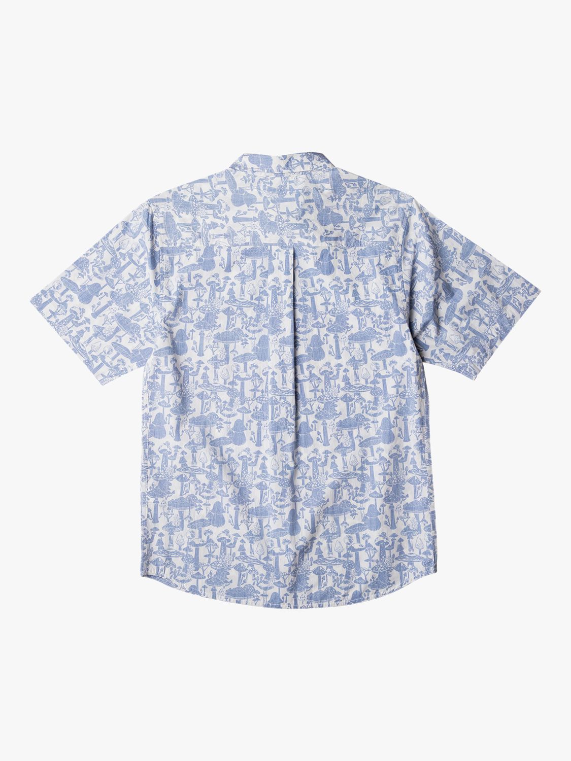 KAVU Topspot Reverse Print Short Sleeve Shirt, Mushroom Forest, M