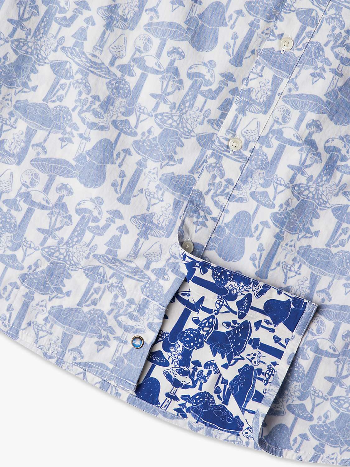 Buy KAVU Topspot Reverse Print Short Sleeve Shirt, Mushroom Forest Online at johnlewis.com