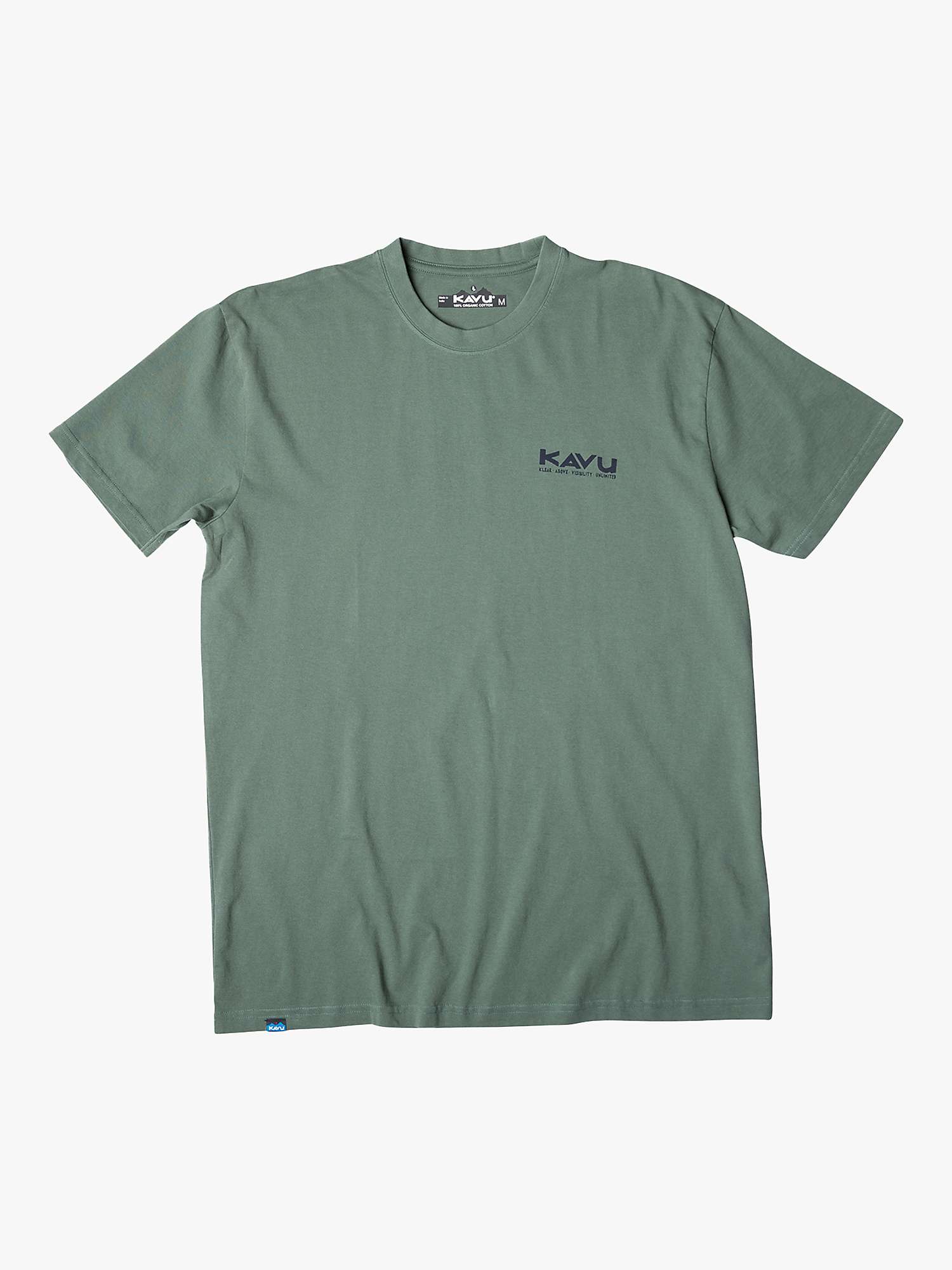 Buy KAVU Get It Short Sleeve T-Shirt, Green Online at johnlewis.com