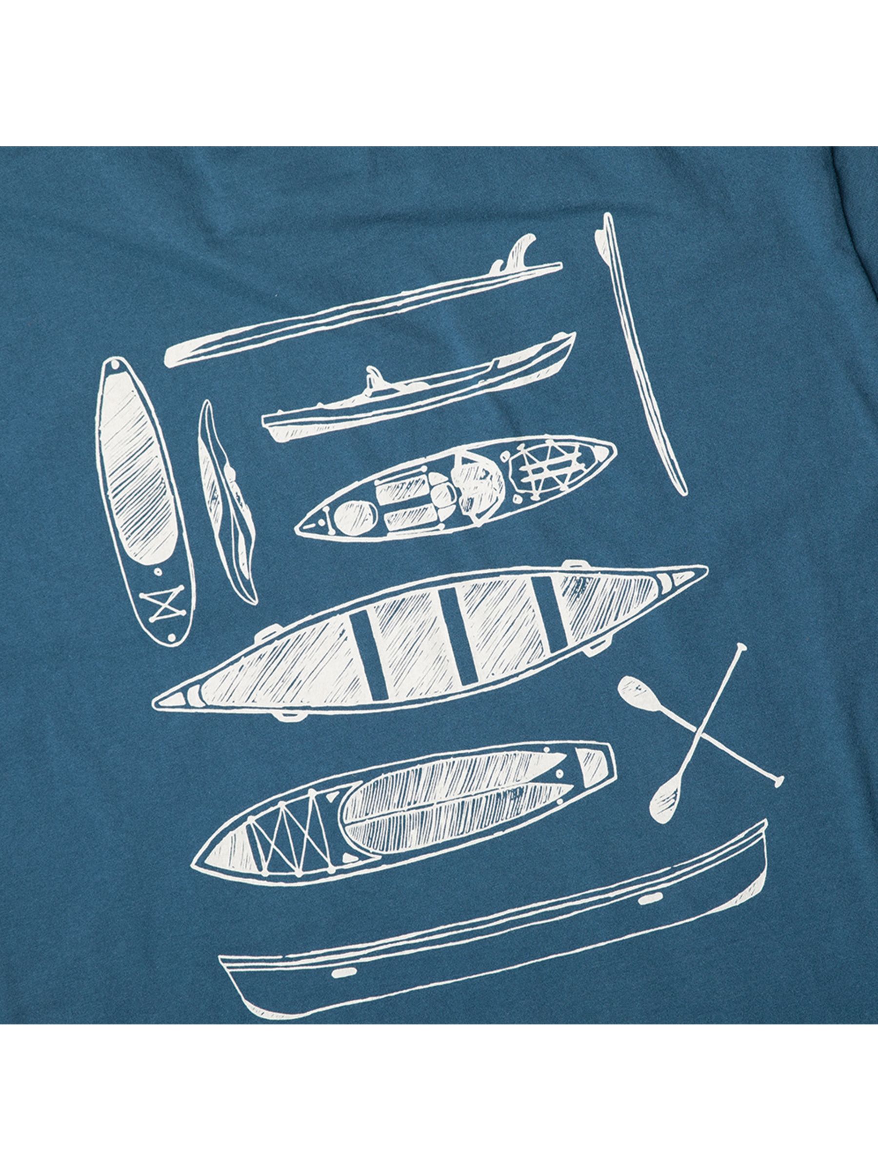 KAVU Paddle Out Organic Cotton T-Shirt, Blue, L