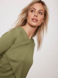 Mint Velvet Wrap Front Top, Green