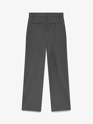 Mint Velvet Pleat Front Tailored Trousers, Charcoal Grey