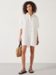 HUSH Skye Beach Shirt Dress, White