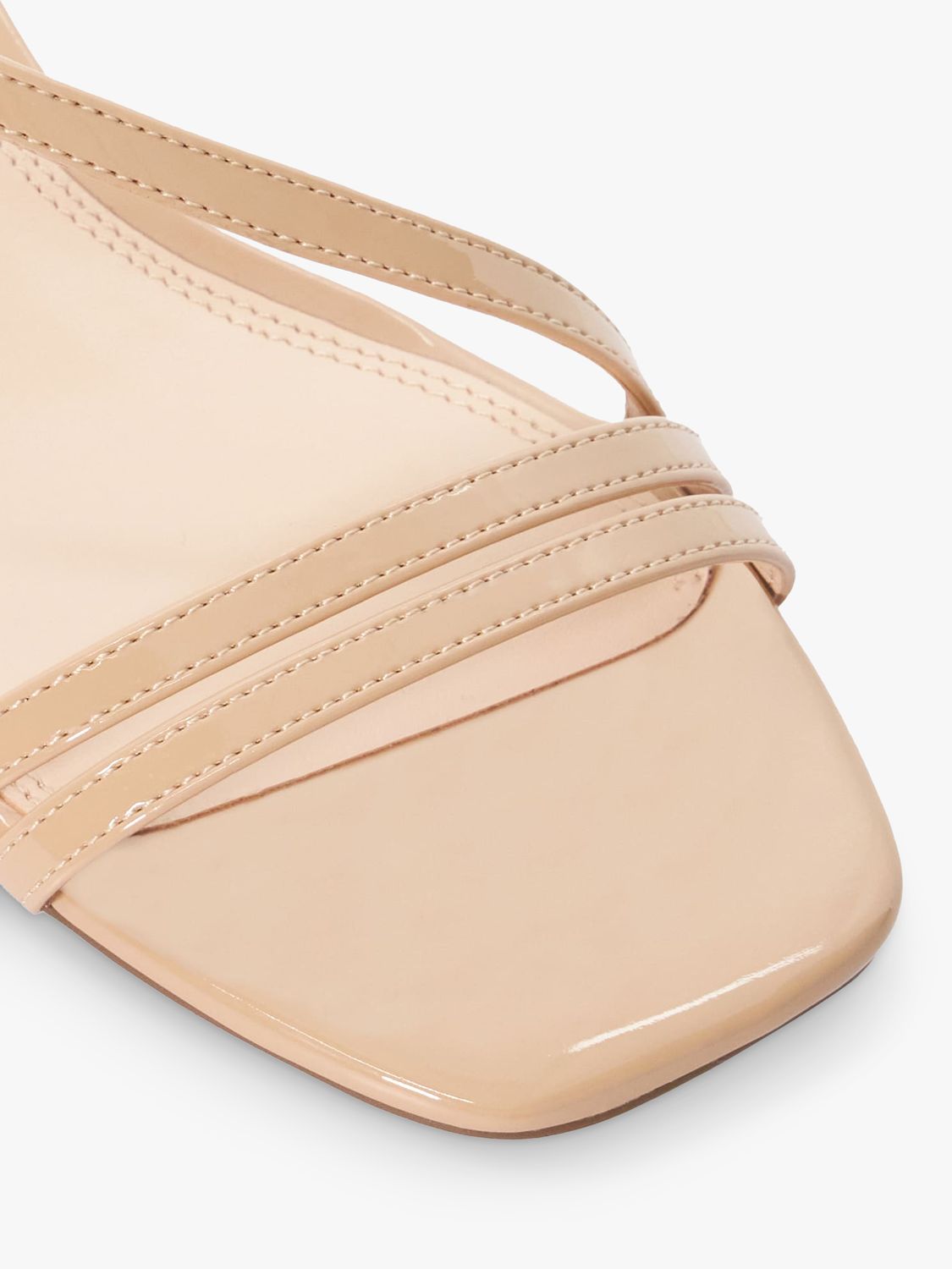 Buy Dune Maryanna Patent Block Heel Sandals, Blush Online at johnlewis.com