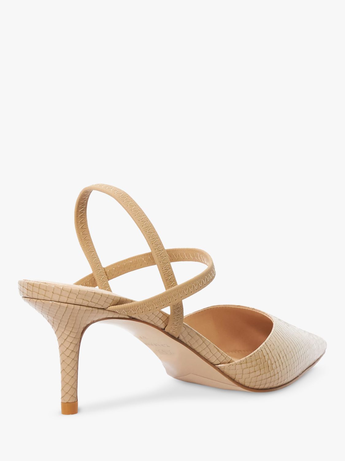Buy Dune Classical Slingback Mid Heel Court Shoes, Blush Online at johnlewis.com