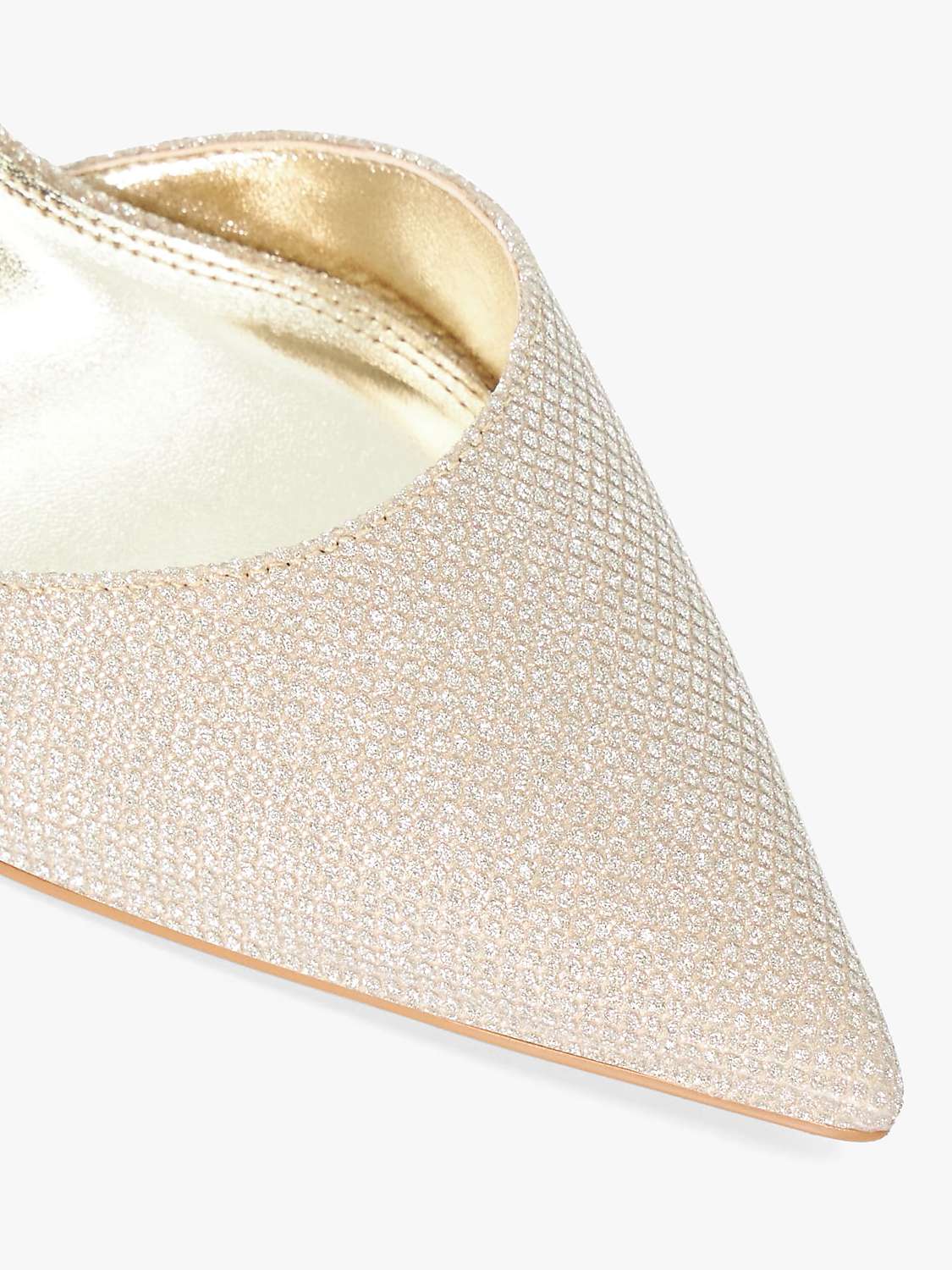 Buy Dune Classical Elasticated Court Shoes, Gold Online at johnlewis.com