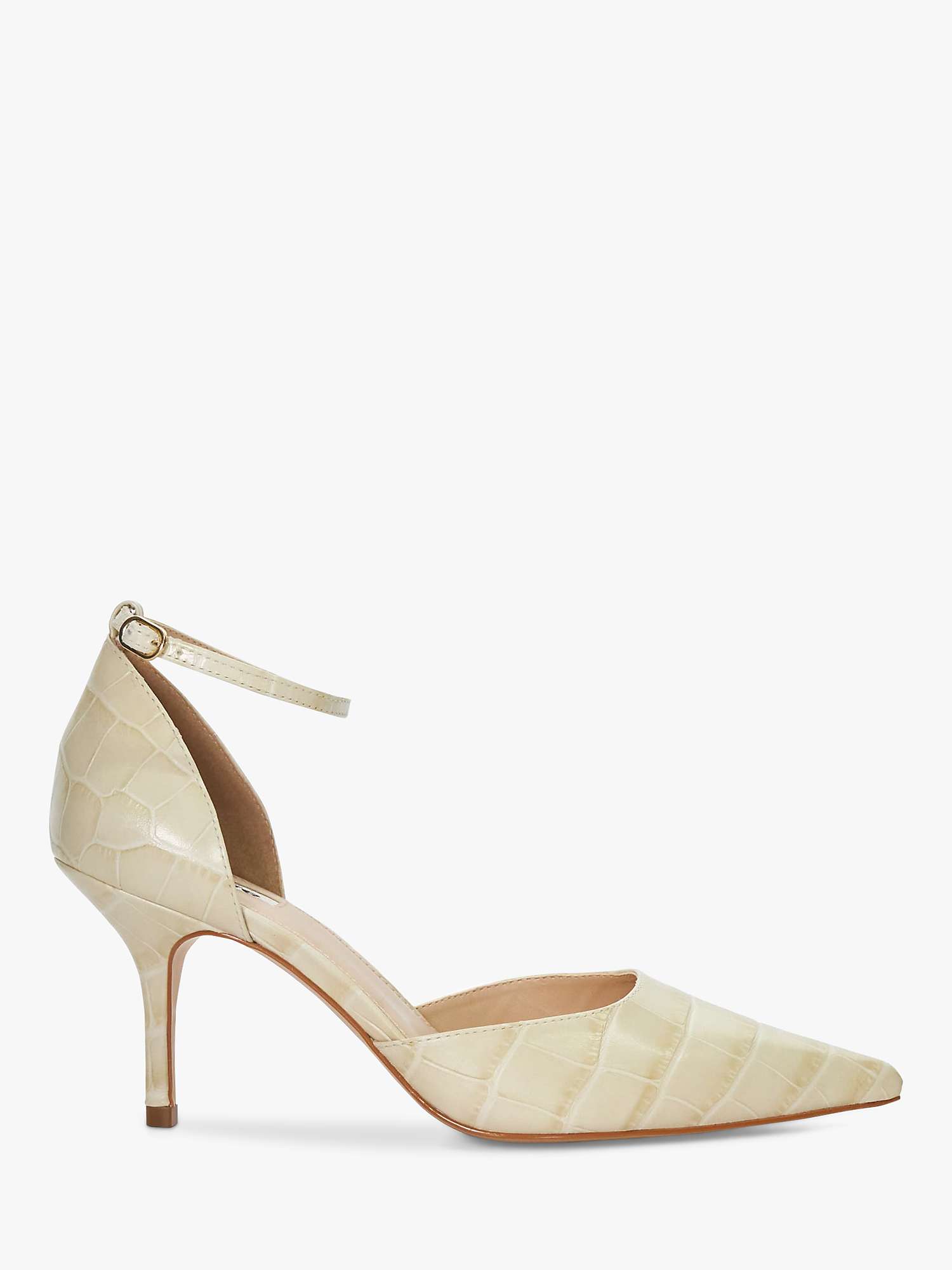 Buy Dune Characters Leather Court Shoes, Cream Online at johnlewis.com