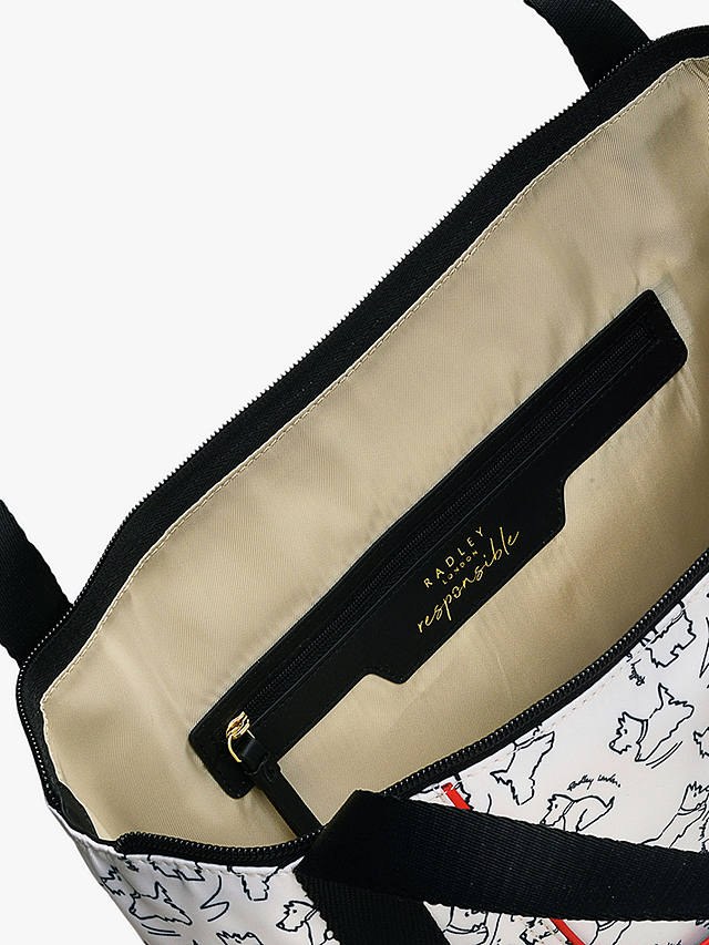 Radley 24/7 Sketch Street Medium Ziptop Shoulder Bag, Chalk