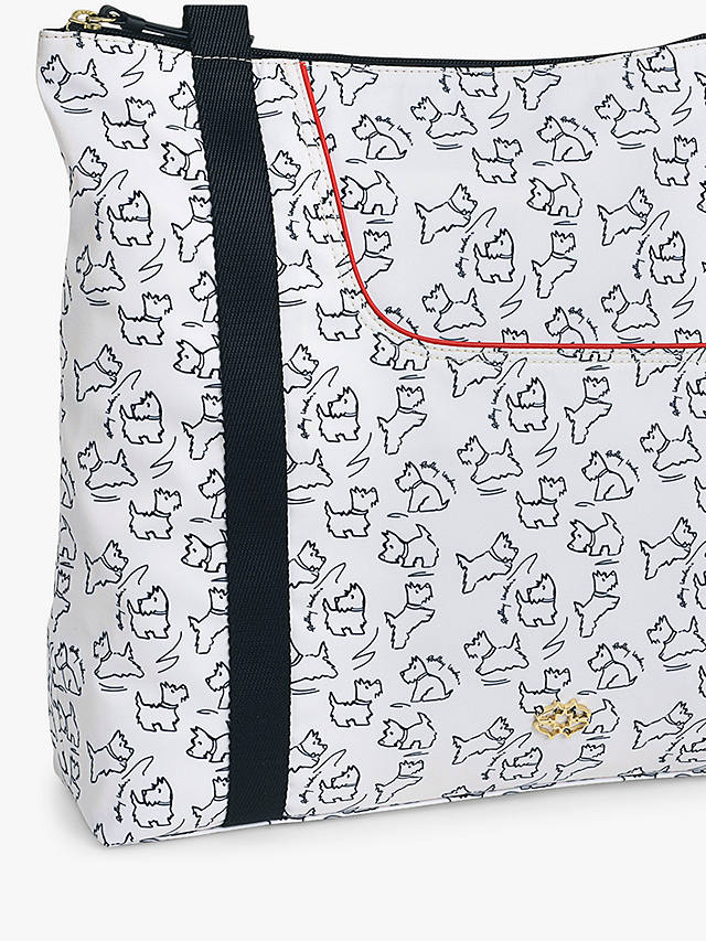 Radley 24/7 Sketch Street Medium Ziptop Shoulder Bag, Chalk