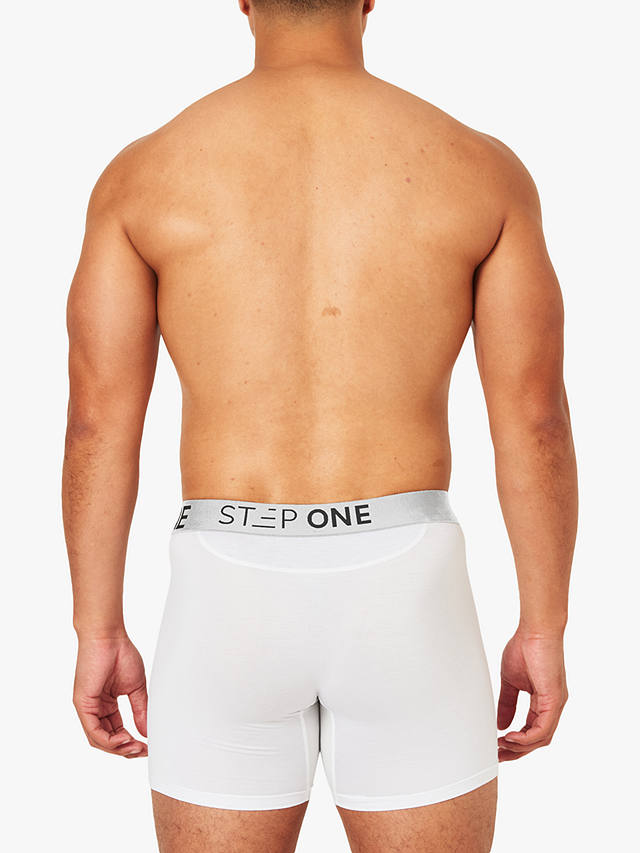 Step One Bamboo Boxer Briefs With Fly, Pack of 5, Snow Balls