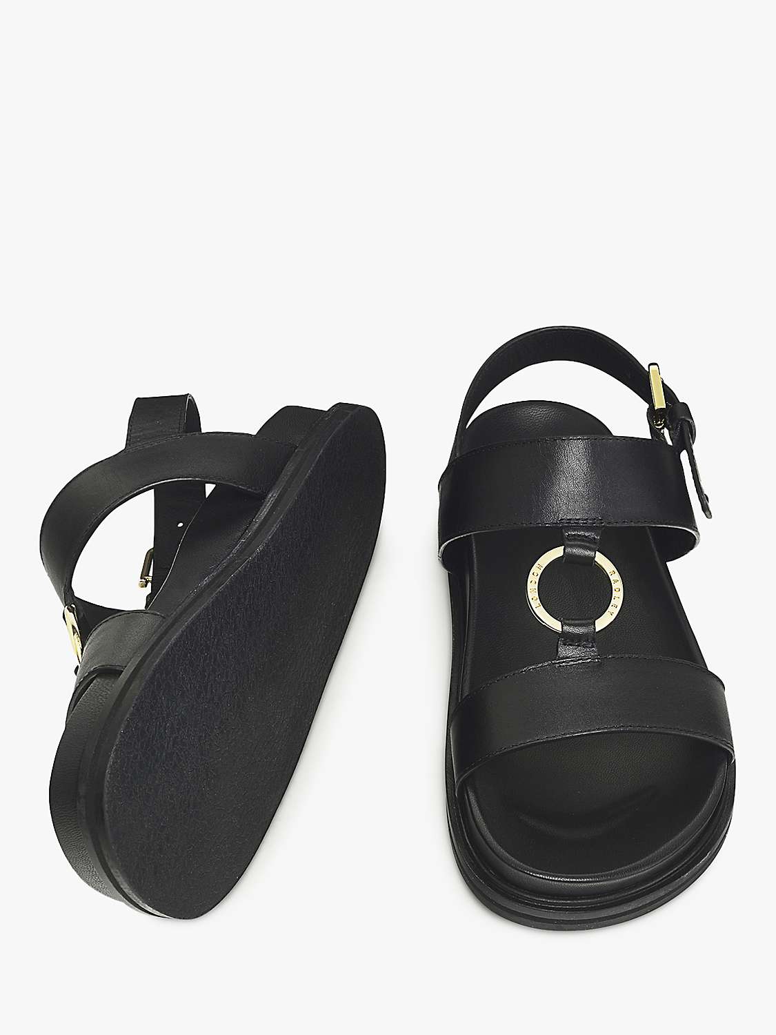 Buy Radley Bury Walk 2.0 Leather Luxe Footbed Sandals Online at johnlewis.com