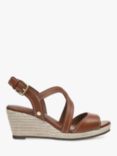 Radley Florence Close Leather Wedge Sandals, Tan