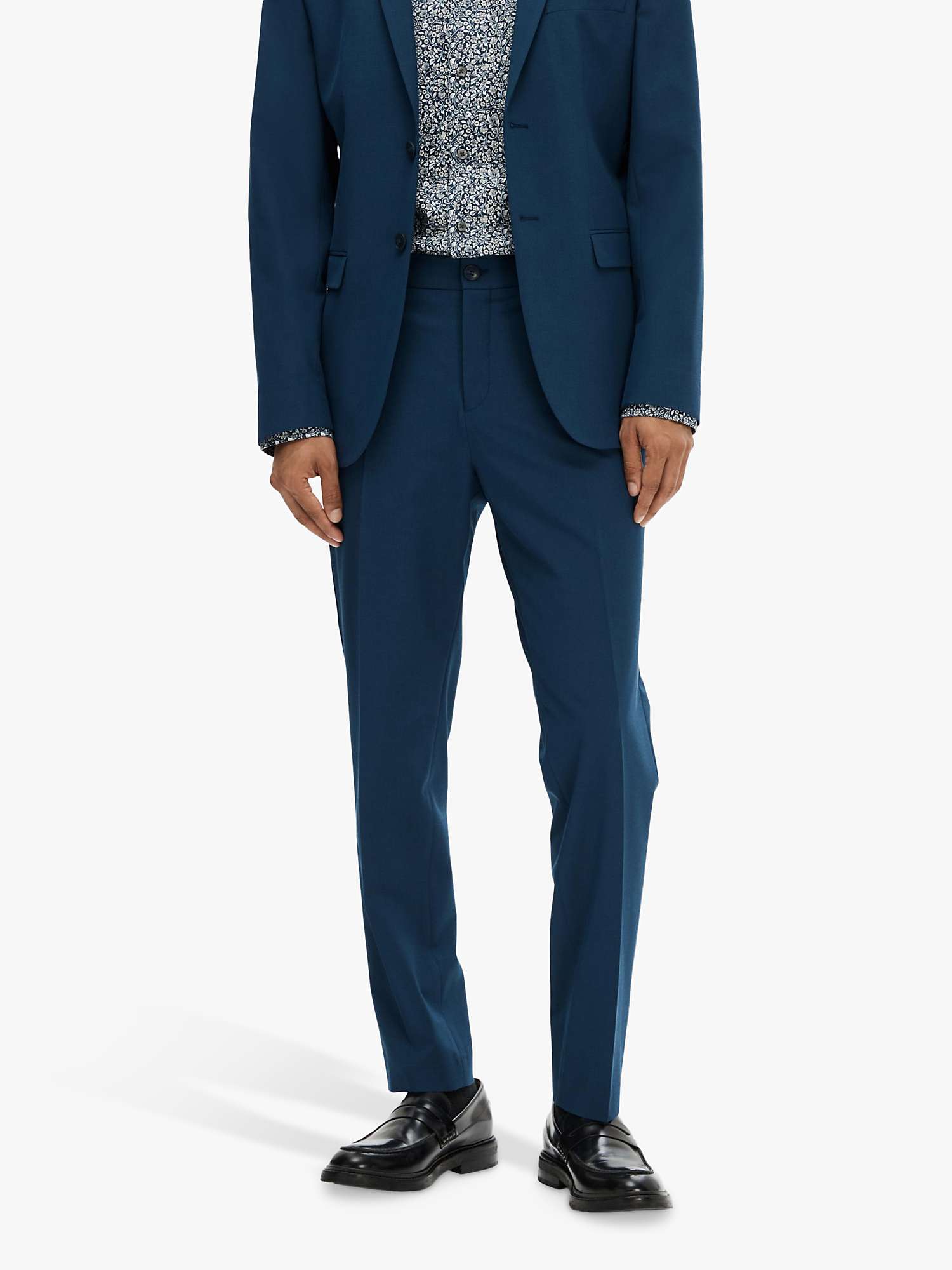 Buy SELECTED HOMME Liam Tailored Trousers, Blue Online at johnlewis.com