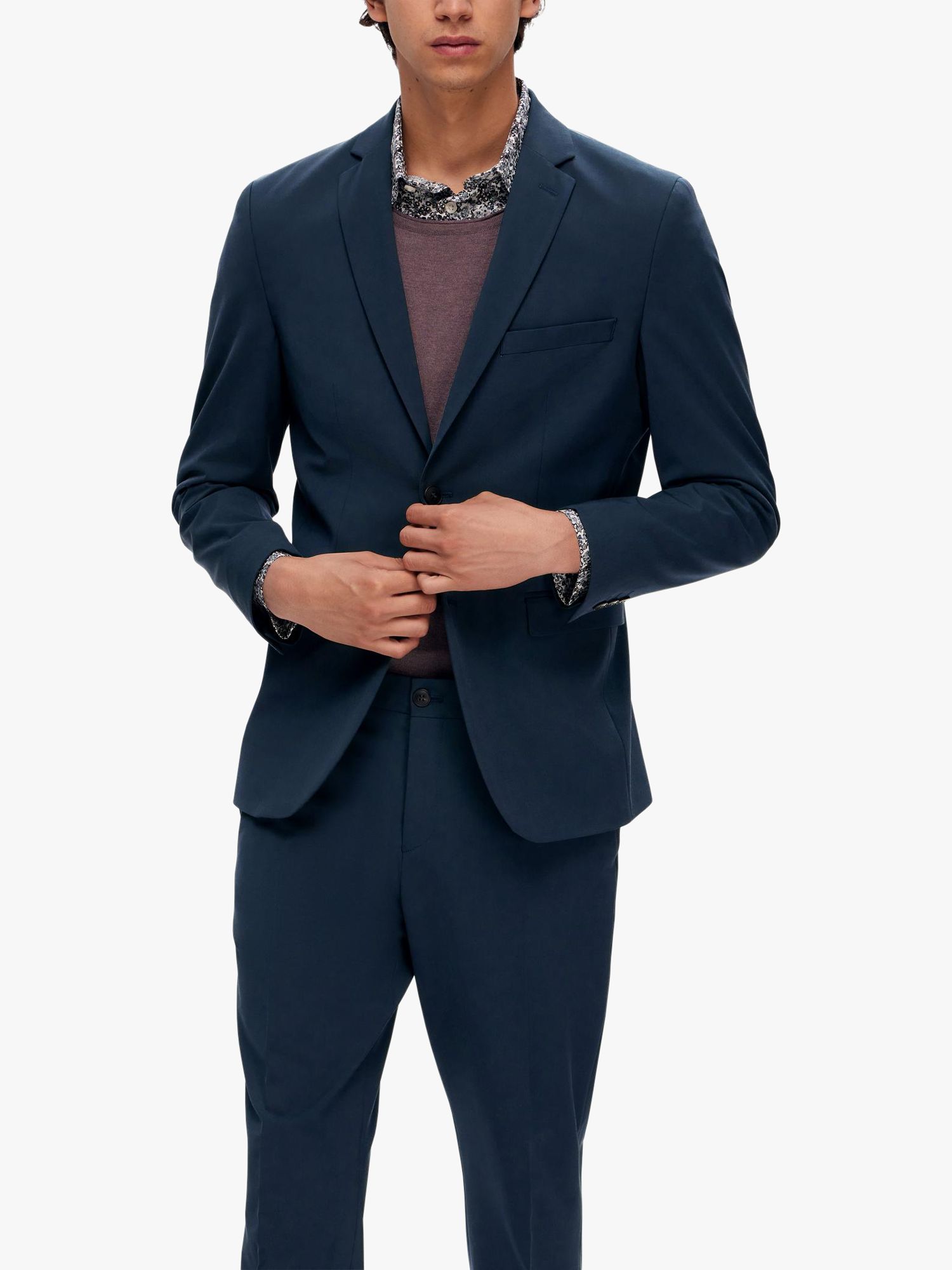 SELECTED HOMME Liam Suit Blazer, Navy at John Lewis & Partners