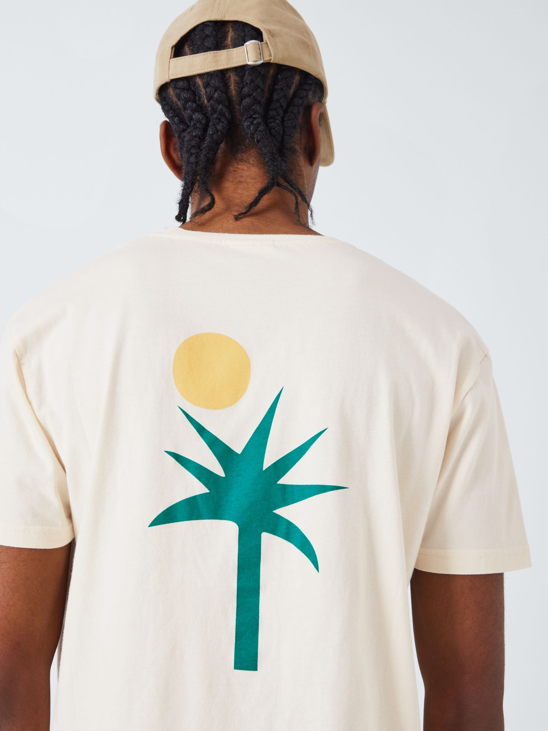 La Paz Print T-Shirt, Palm Ecru, S