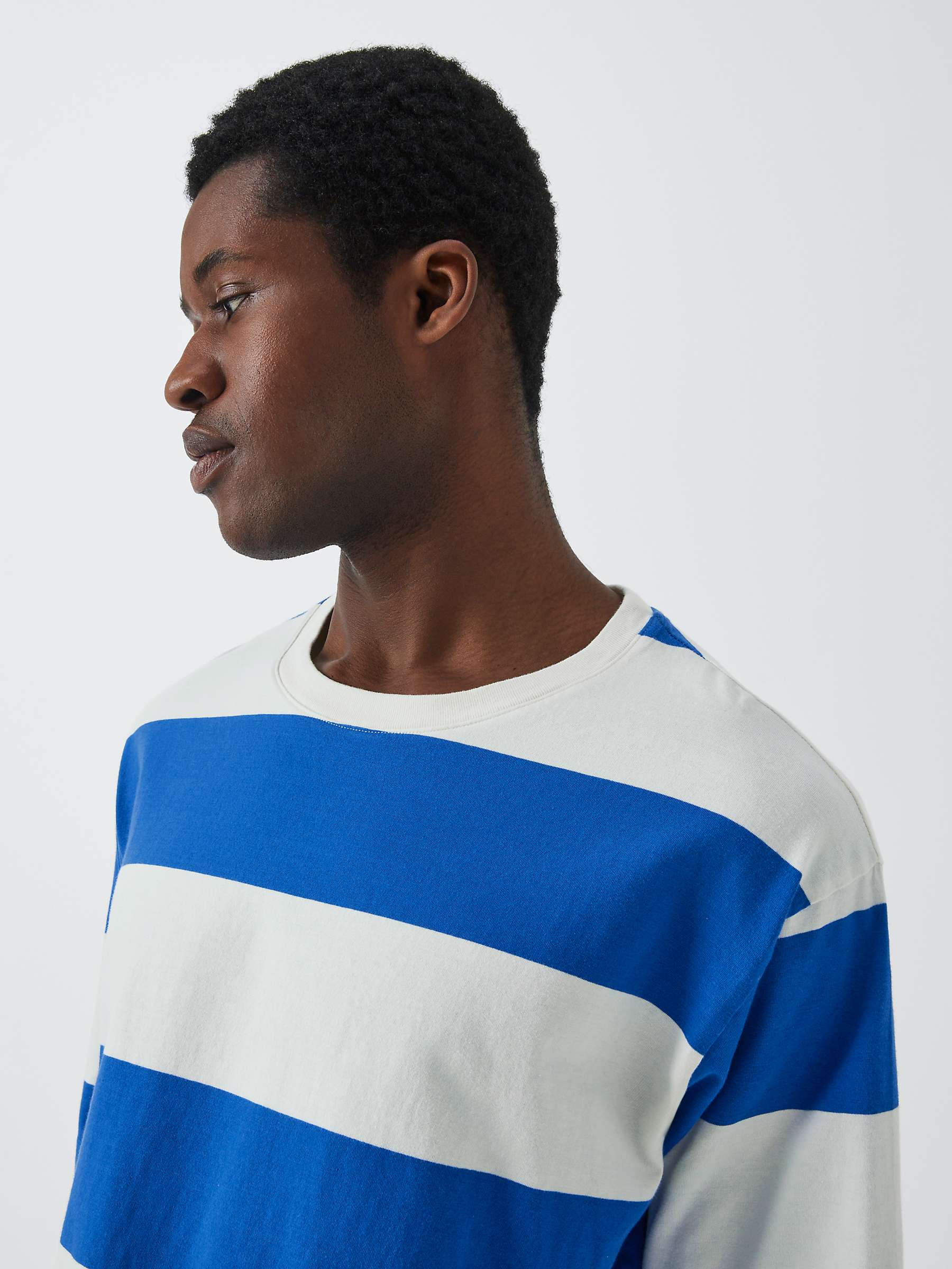 Buy La Paz Drop Shoulder Stripe T-Shirt, Blue/White Online at johnlewis.com
