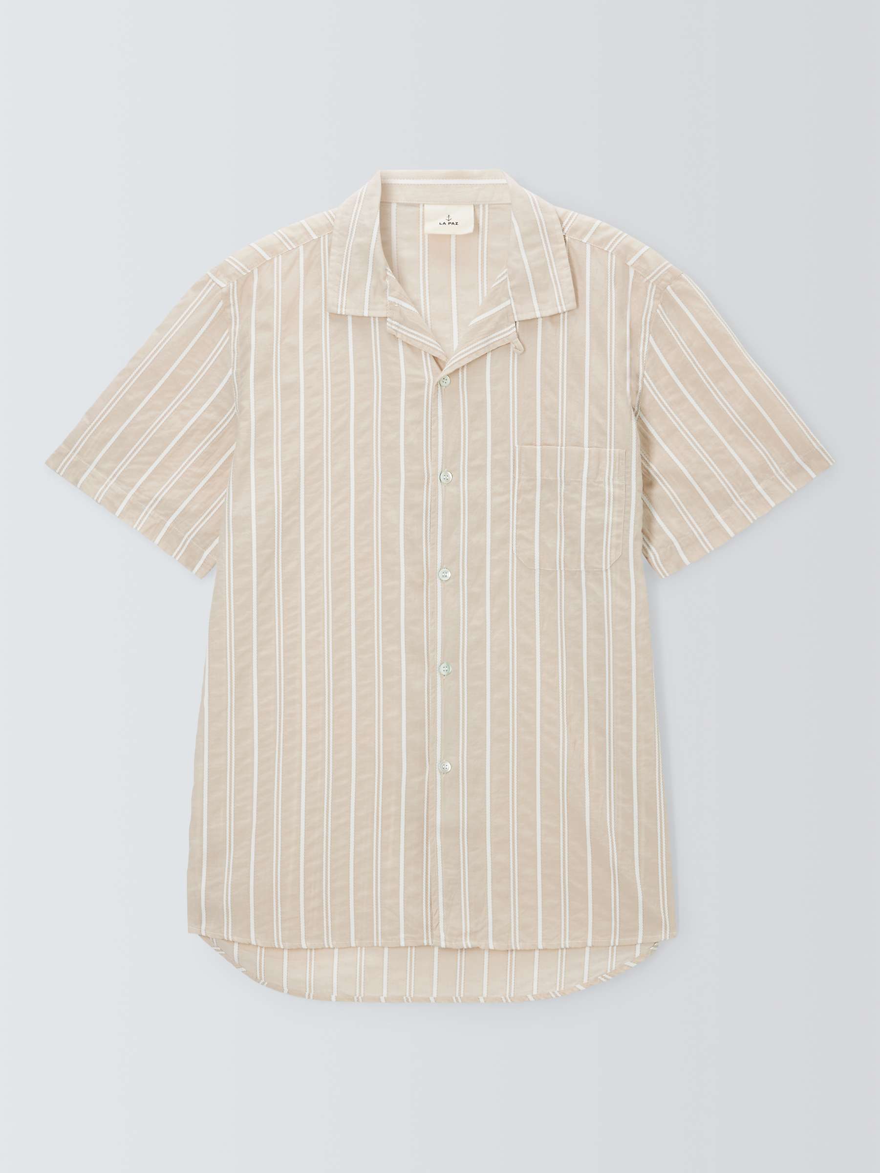 Buy La Paz Cotton Panama Stripe Shirt, Sand Rope Online at johnlewis.com