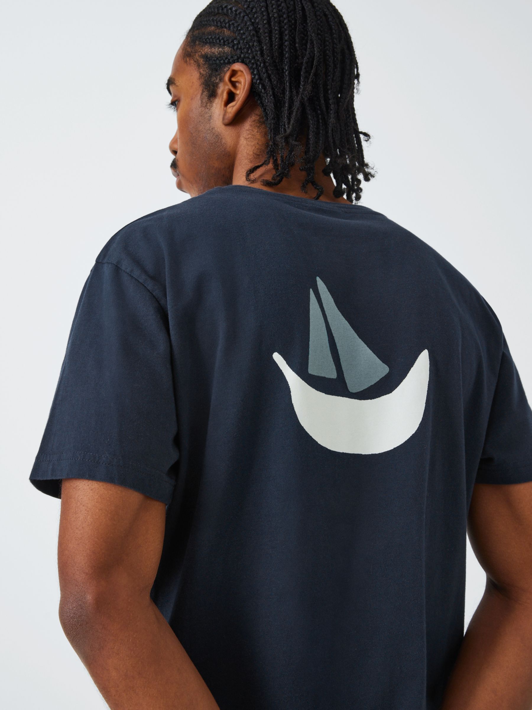 La Paz Print T-Shirt, Dark Navy, M