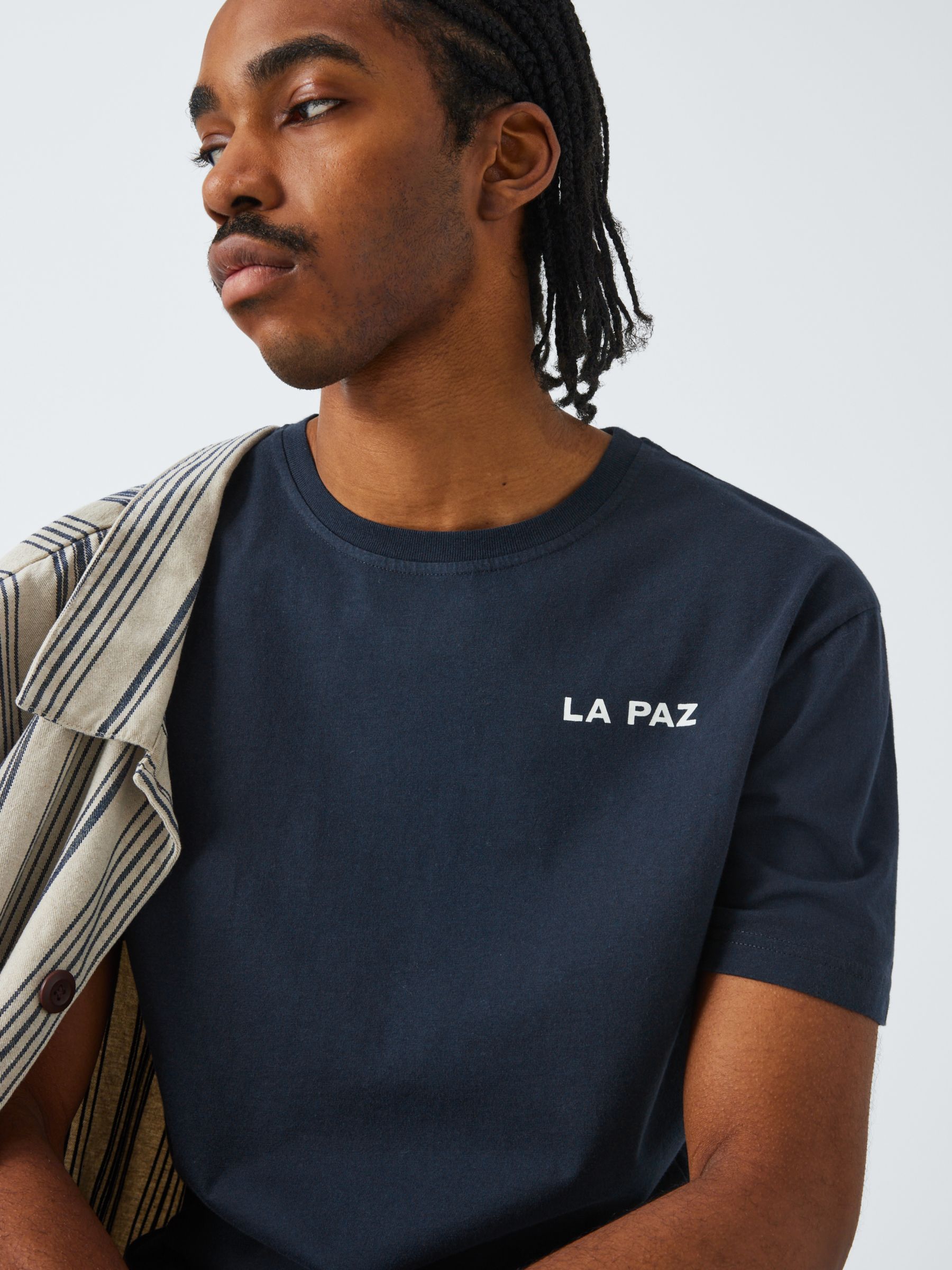 La Paz Print T-Shirt, Dark Navy, S