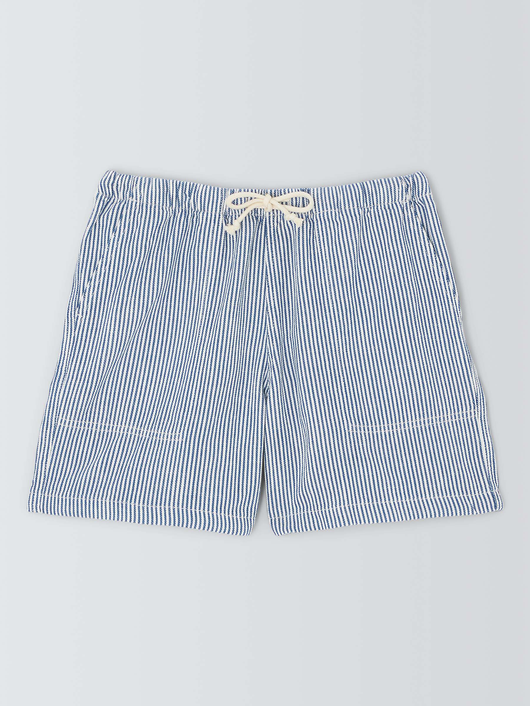 Buy La Paz Stripe Cotton Beach Shorts, Blue Online at johnlewis.com