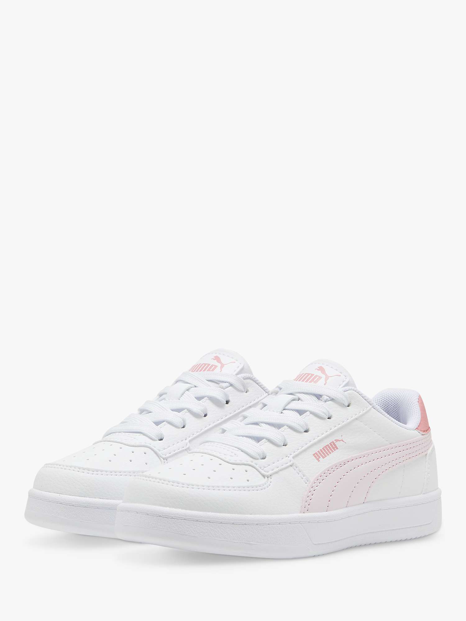Buy PUMA Kids' Caven 2.0 Trainers, White/Pink Online at johnlewis.com