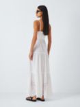 John Lewis Broderie Shirred Beach Maxi Dress