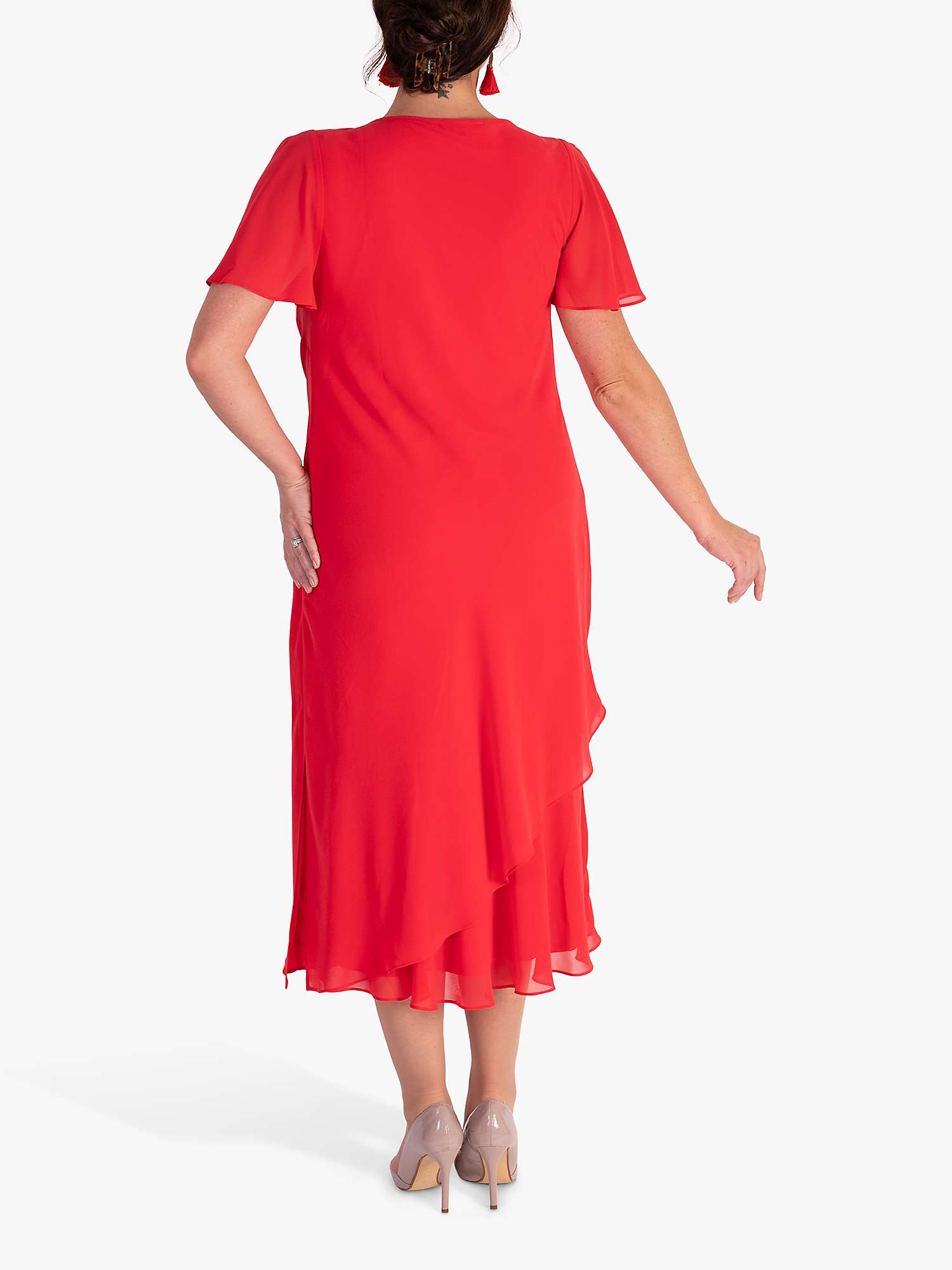 Buy chesca Double Layer Chiffon Cowl Neckline Dress Online at johnlewis.com