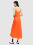 AllSaints Bryony Sleeveless Midi Dress, Zesty Orange