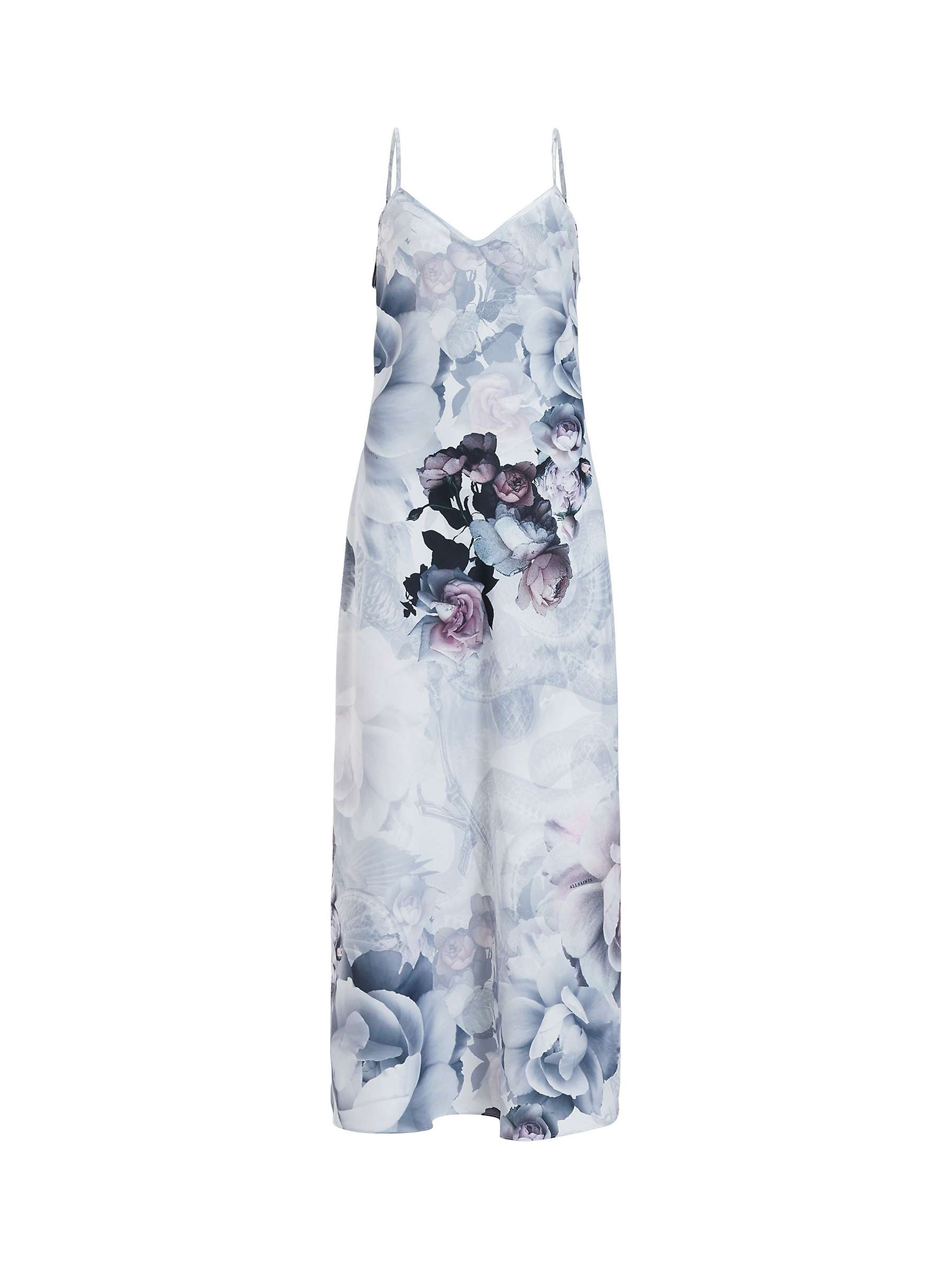 Buy Allsaints Bryony Valley Midi Dress, White/Multi Online at johnlewis.com