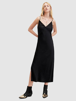 AllSaints Immy Midi Dress, Black