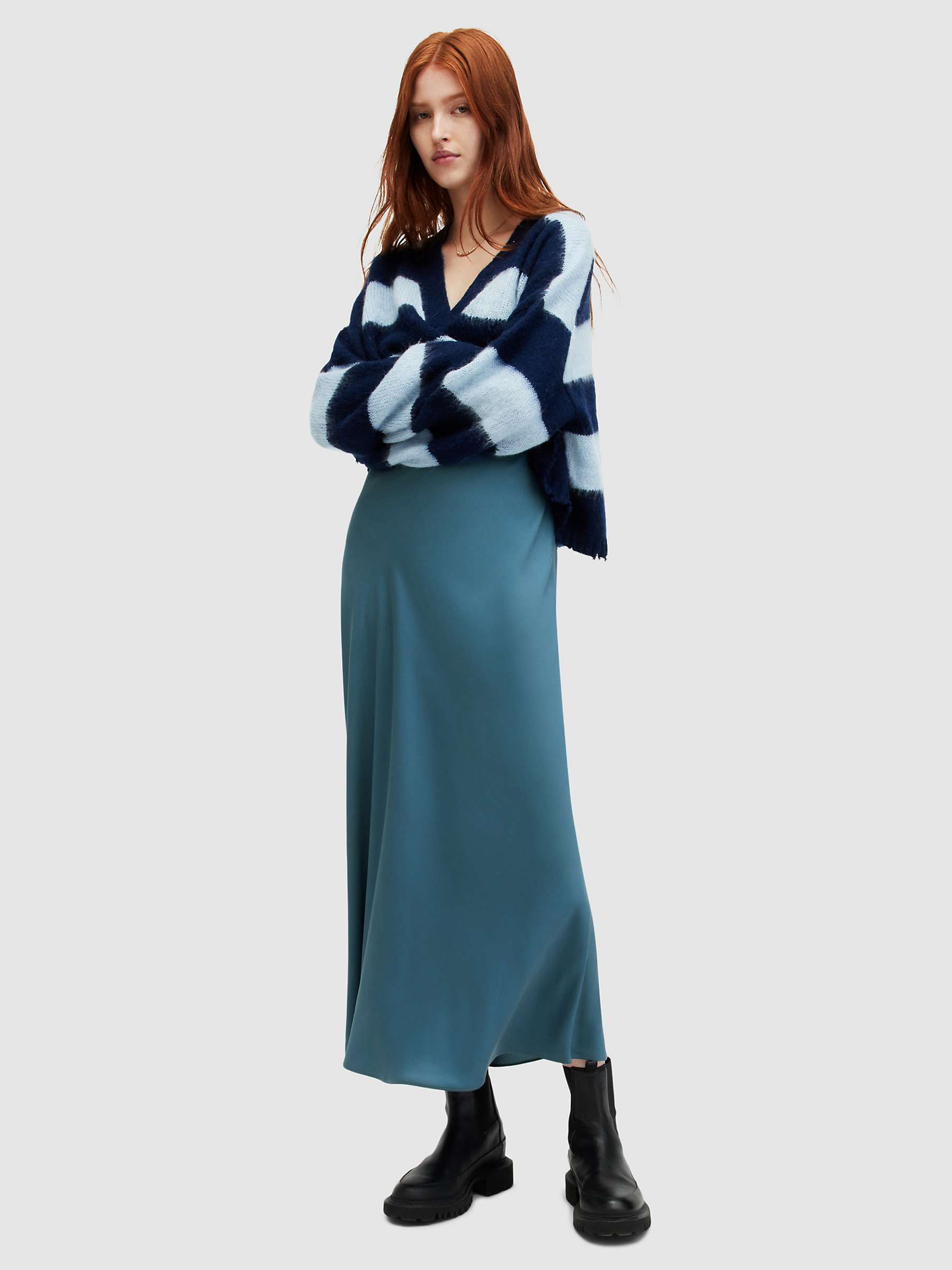 Buy AllSaints Bryony Sleeveless Midi Dress Online at johnlewis.com