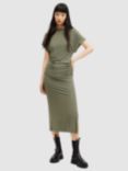 AllSaints Natalie Bodycon Midi Dress, Green, Green