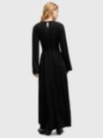 AllSaints Susannah Removable Sleeve Maxi Dress, Black, Black