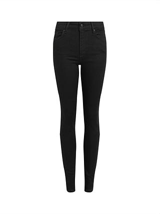 AllSaints Miller Sizeme Skinny Jeans, Black