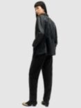 AllSaints Hailey Cotton Full Length Jeans, Black