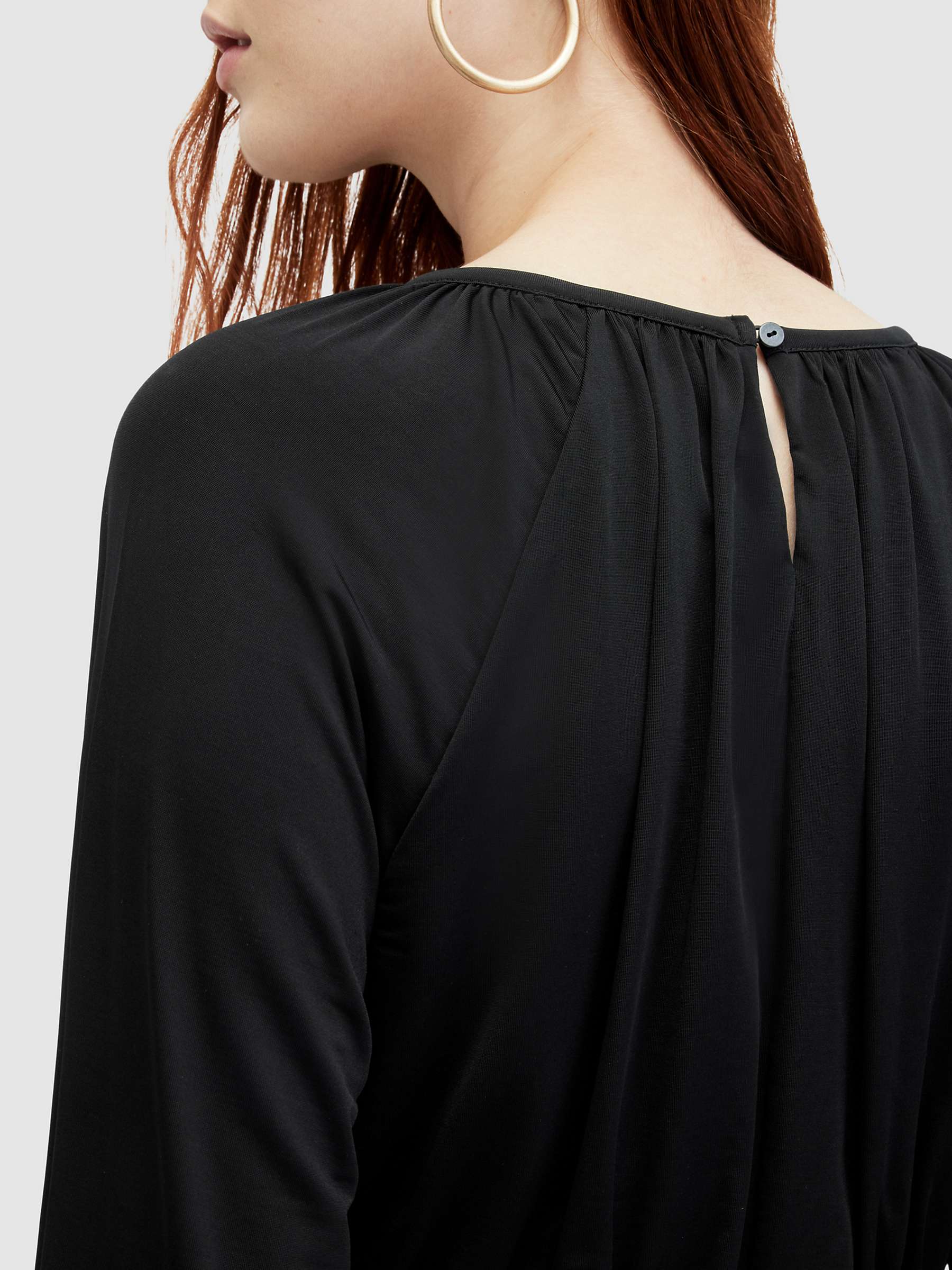 Buy AllSaints Casandra Cropped Top, Black Online at johnlewis.com