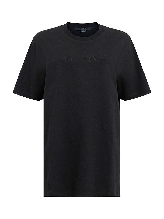 AllSaints Pippa Boyfriend Fit T-Shirt, Black