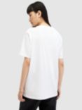 AllSaints Pippa Organic Cotton Logo T-shirt, White, White