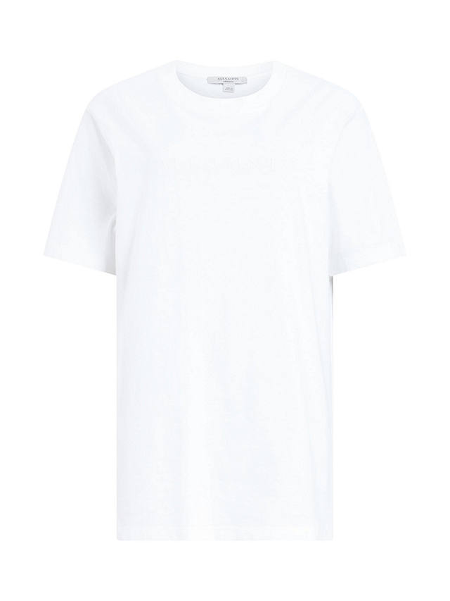 AllSaints Pippa Organic Cotton Logo T-shirt, White