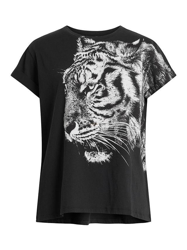 AllSaints Tigress Anna T-Shirt, Black