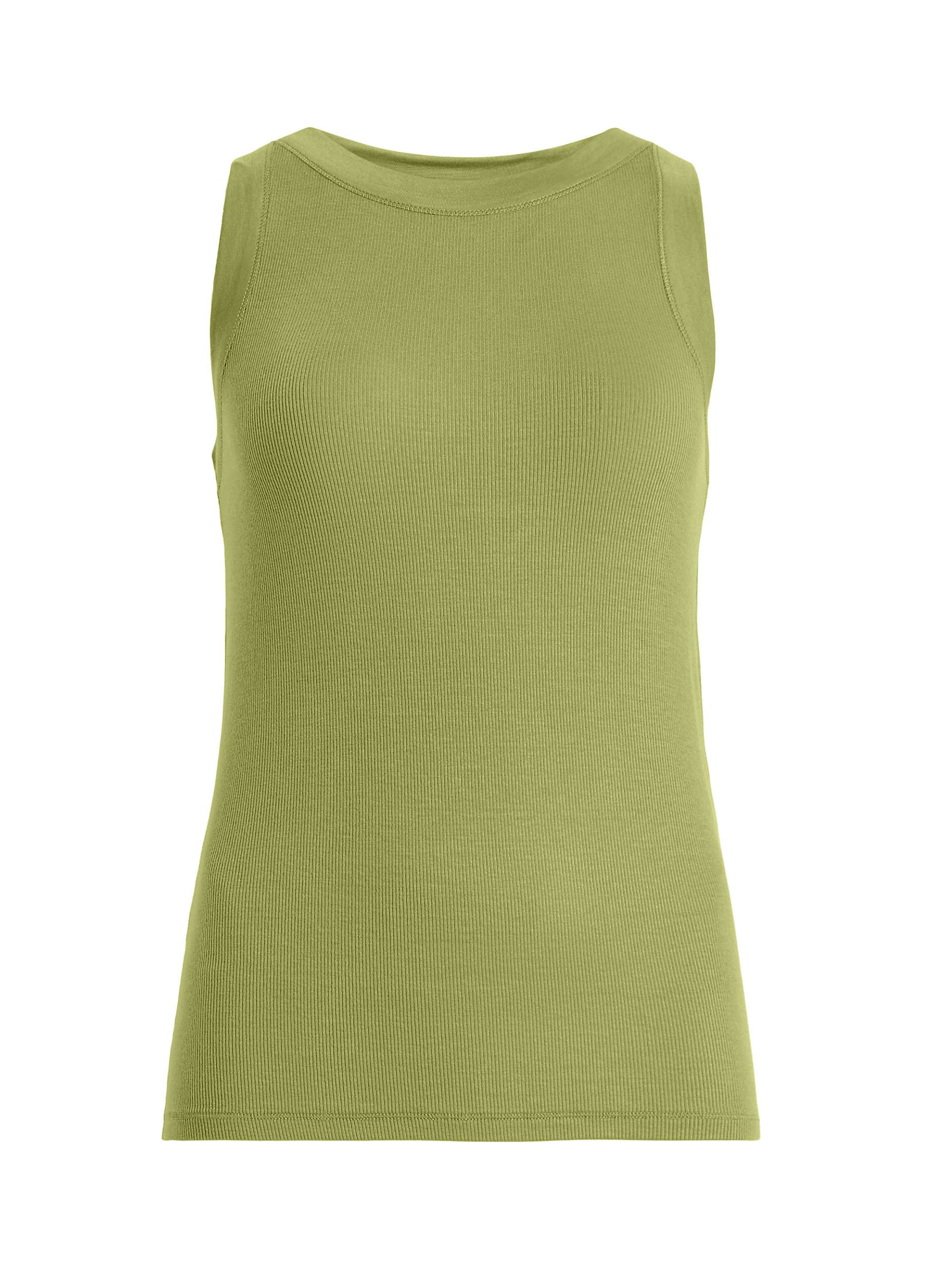 Buy AllSaints Rina Tank Top, Olive Green Online at johnlewis.com