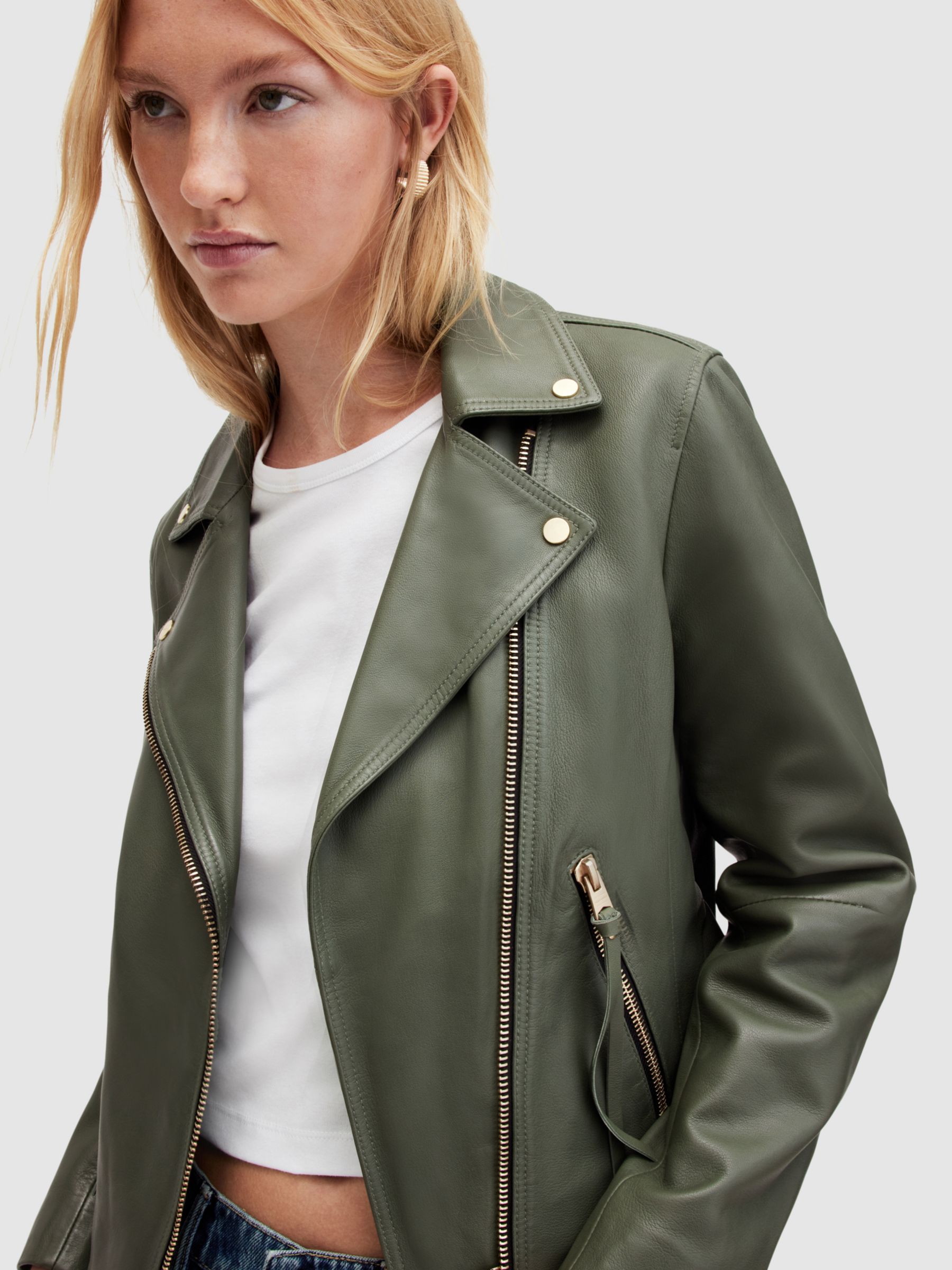 Dolly leather biker on sale jacket