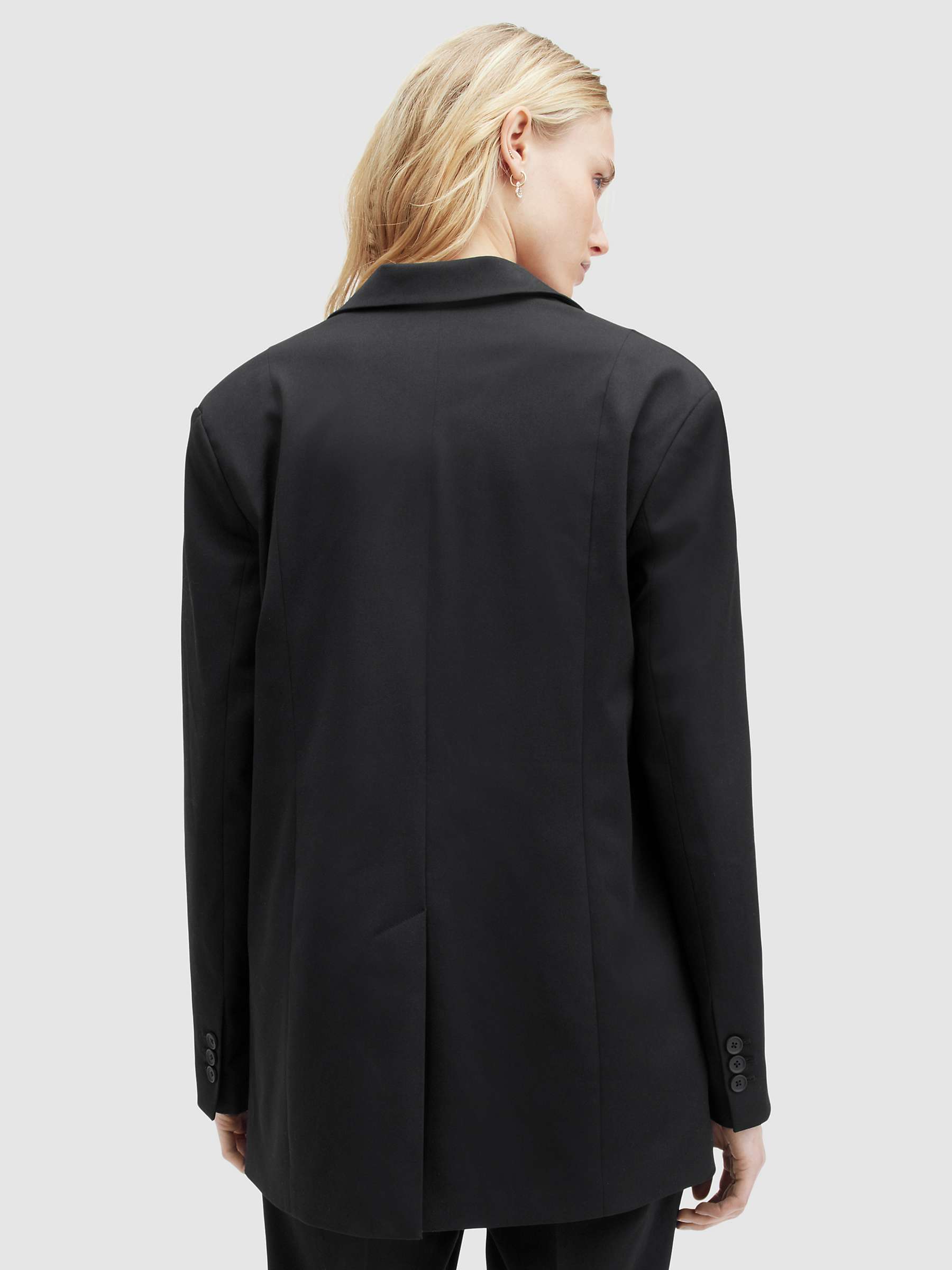 Buy AllSaints Nellie Blazer, Black Online at johnlewis.com