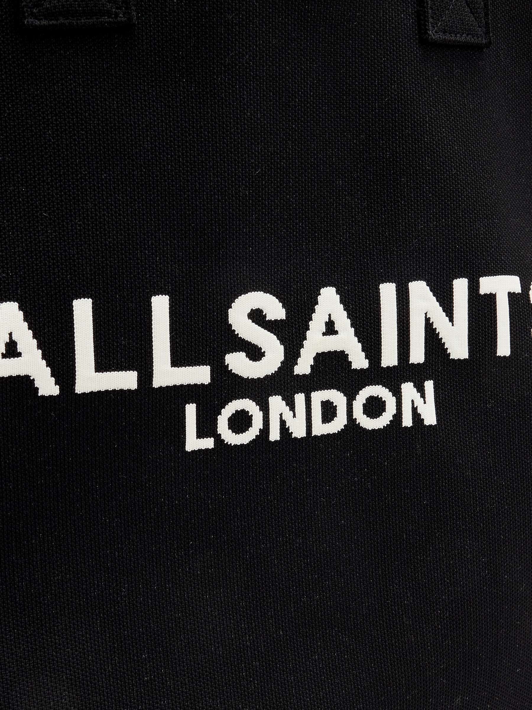 Buy AllSaints Izzy East West Shopper Tote Bag, Black Online at johnlewis.com