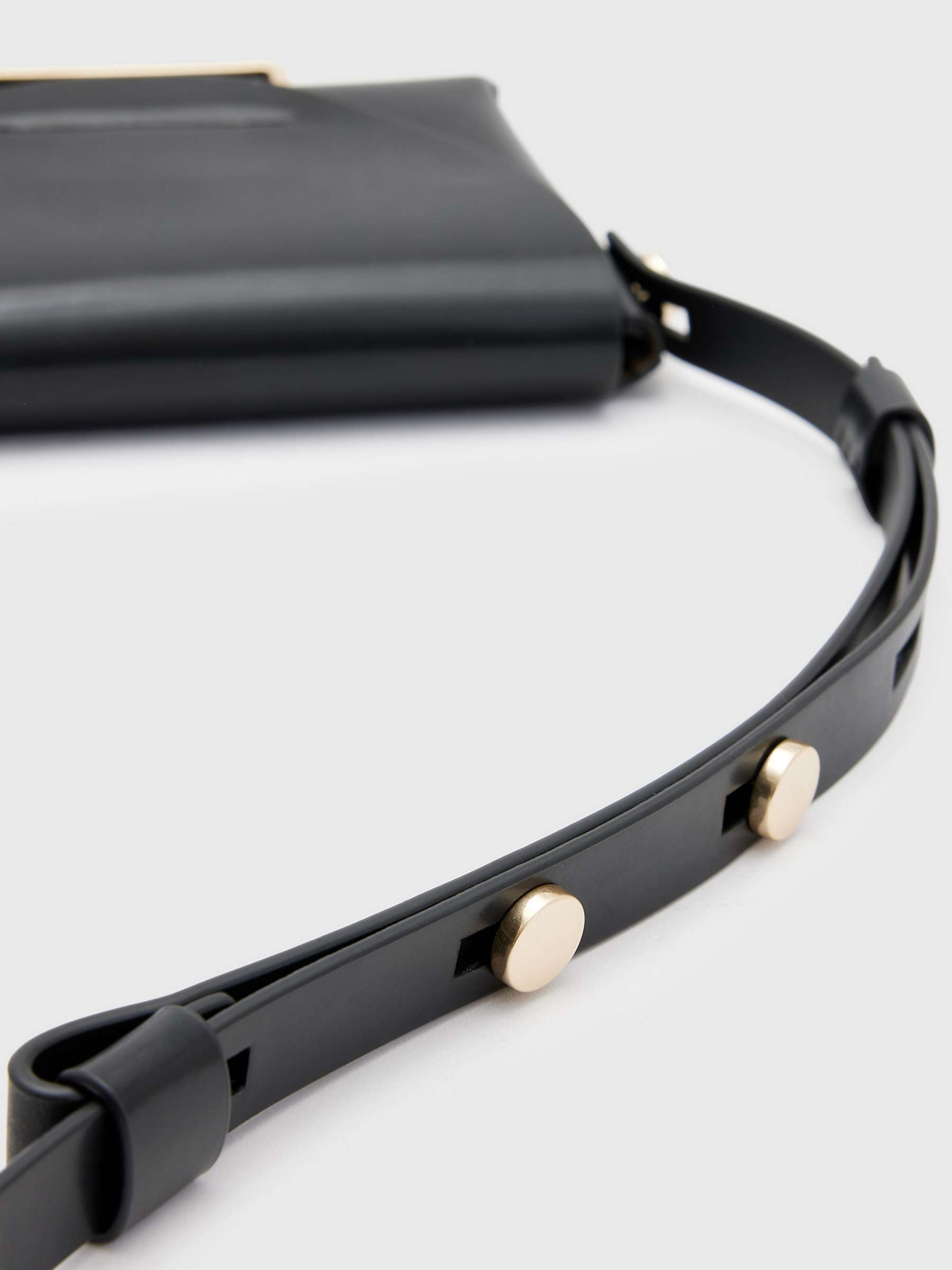 Buy AllSaints Francine Leather Crossbody Bag Online at johnlewis.com
